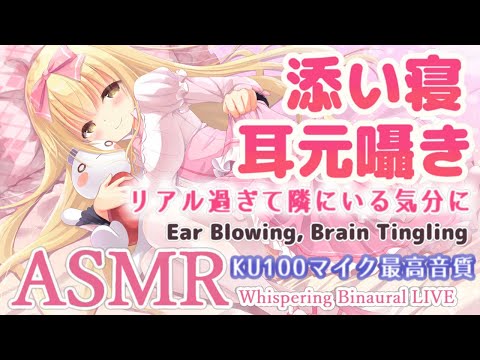 [ASMR] Sound high quality. Whispering while♡ Ear Blowing, Brain Tingling [Vtuber/KU100]