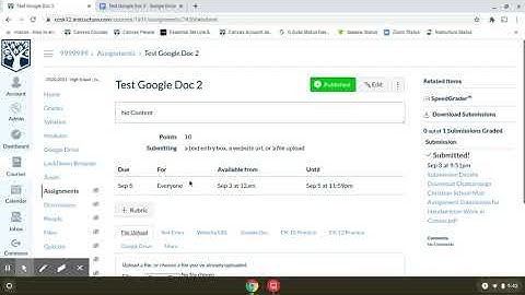 Submitting Handwritten Work in Canvas from a Chromebook