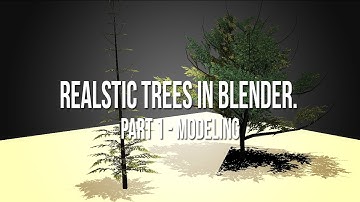 How to create realistic low poly trees for BGE Part 1/3 - Modeling