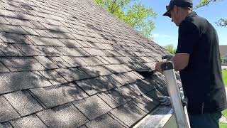 Taking Shingle Sample