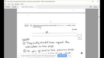 GCSE AQA Computer Science Specimen Paper 1 - No 2 - Interpreting Pseudocode and Tracing
