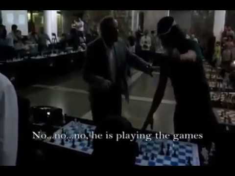 Garry Kasparov's opponent cheated him in chess simul