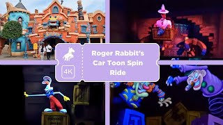 Roger Rabbit's Car Toon Spin - Tokyo Disneyland Fun Ride [4K]