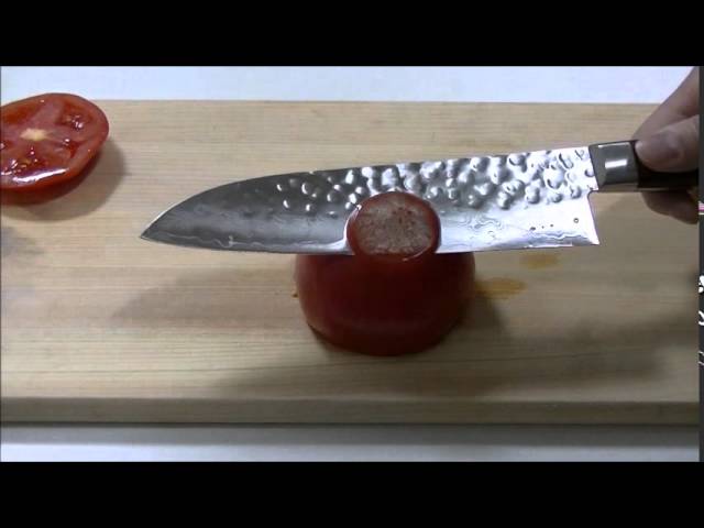 Cuchillo Japonés Santoku Damasco Saiun 170mm - Te lo Afilo