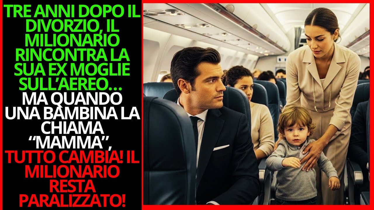 IL MILIONARIO RIVEDE LA EX IN AEREO… QUANDO UNA BAMBINA DICE “MAMMA”, È SOTTO SHOCK!