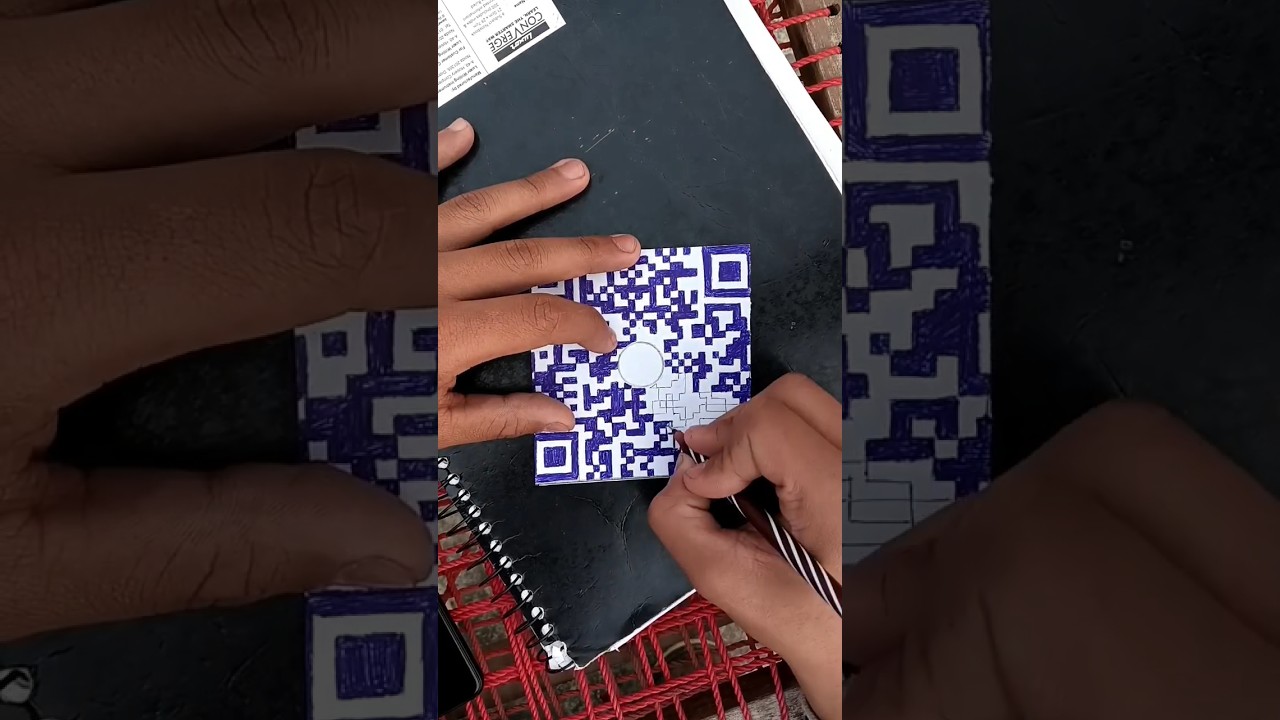 Draw A Code DRAWING A QR CODE 🤯🔥#art #howtodraw #shorts - YouTube