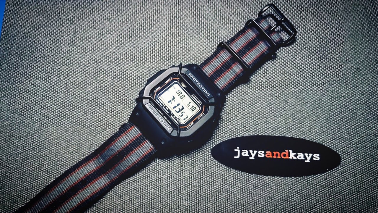 Casio G-Shock Square 5610 with JayandKays nato adapters 