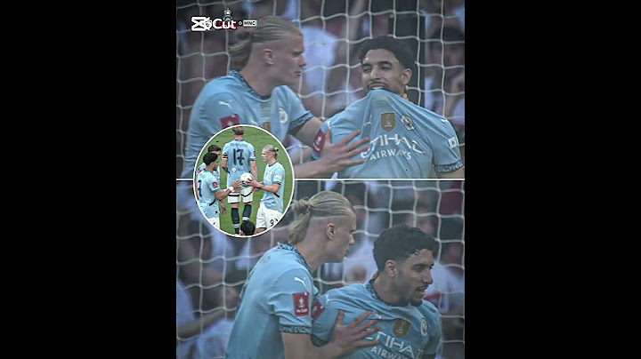 Haaland encouraging Marmoush after he missedthe penalty that Haaland had given him