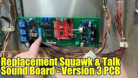 Replacement Squawk & Talk Pinball Sound Board #12: Version 3 Board