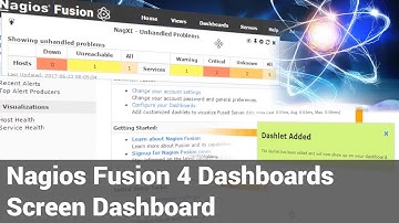 5. Nagios Fusion 4 - Dashboards - Screen Dashboard