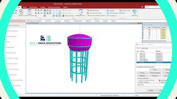 HIGH RISE WATER TANK DESIGN | STAAD PRO TUTORIAL FROM BEGINNERS  TO PRO || BUILD INDIA EDUCATION