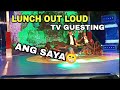 LUNCH OUT LOUD TV GUESTING WITH KHIFER BROSE(ang saya)#WHAMOSCRUZ