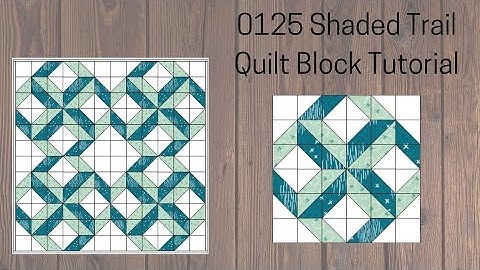 0125 Shaded Trail Quilt Block Tutorial | Block of the Day 2023 | Rotary Cutting | AccuQuilt