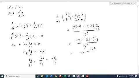 Math 2413 Sec 3.8 (part 4) Finding Higher Order Derivatives Using Implicit Differentiation