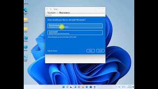 إعادة ضبط المصنع وتهيئة النظام في ويندوز 11 بدون فورمات او فلاشة | reset windows 11