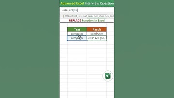 REPLACE function in excel | REPLACE formula in excel | excel interview questions excel tips & tricks
