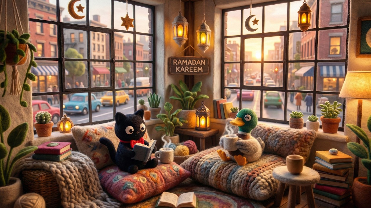 Cityscape Ramadan ☀️ Cozy Lofi & Jazz Beats for Relaxing