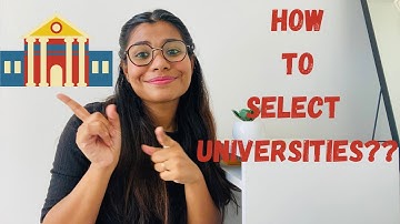 How to select Universities for Masters📚| Shortlist Universities🏫| Study Abroad✈️