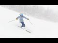 Season² DAY4｜夏油高原で初めてのファットスキーをレンタルして滑ってみたらふわふわ感がたまらん！｜ななこスキーはじめました。