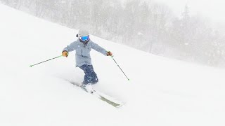 Season² DAY4｜夏油高原で初めてのファットスキーをレンタルして滑ってみたらふわふわ感がたまらん！｜ななこスキーはじめました。