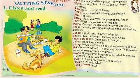 Tiếng Anh 6 - UNIT 3 My friends - Getting started