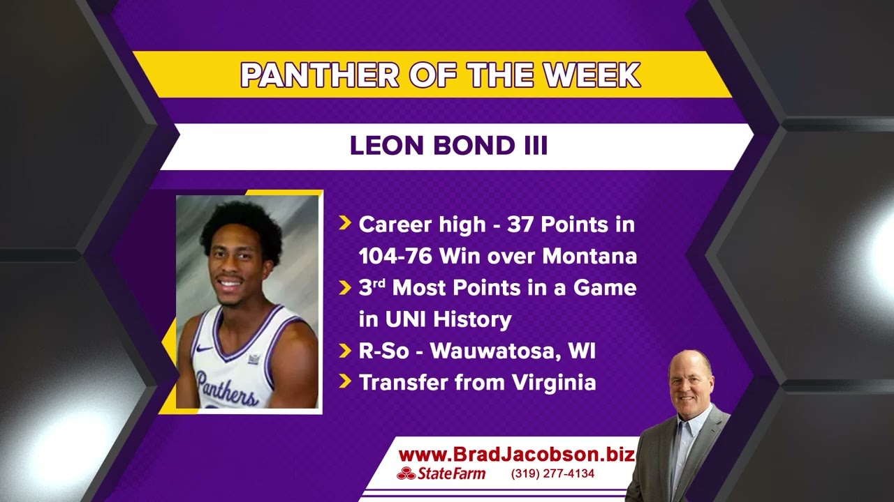 Panther of the Week - Leon Bond, UNI Men's Basketball