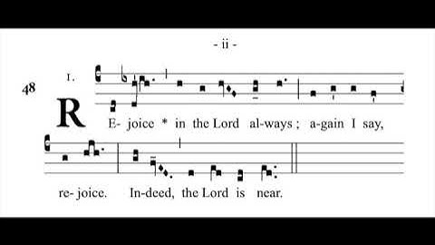 3rd Sunday in Advent      Entrance Antiphon