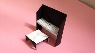 This video shows an instruction on how to fold an origami piano chair for dollhouse. This is a very simple model and it is perfect for 