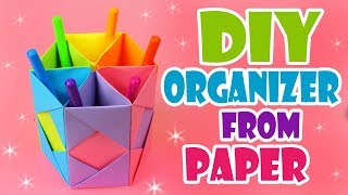 DIY MINI DESK ORGANIZER IDEA #2 https://youtu.be/-p6b6C4-cx4 Cute desk diy organizer from paper easy tutorial. If you want to 