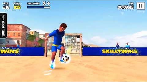 Watch how I scored 1 303 points on my Level 16 Skill Run! #skilltwinsfootballgame @SkillTwins