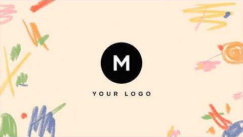 Hand Drawn Brush Scribble Logo | DaVinci Resolve Template