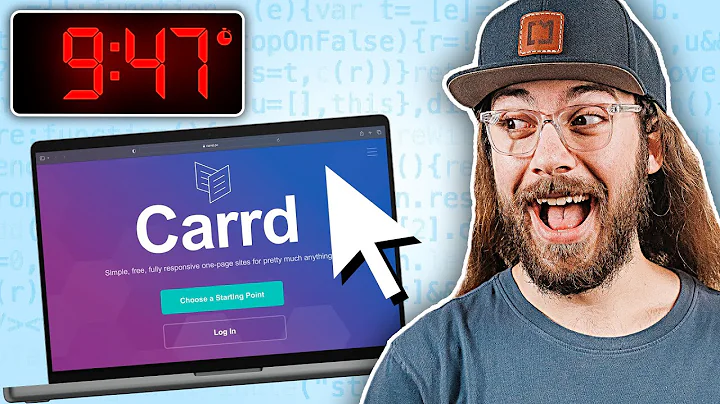 Building a Carrd Landing Page in 10 Minutes!