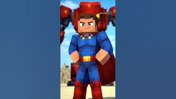 Building Robot Challenge - Dr. Strange +Herobrine #minecraft #shorts #herobrine