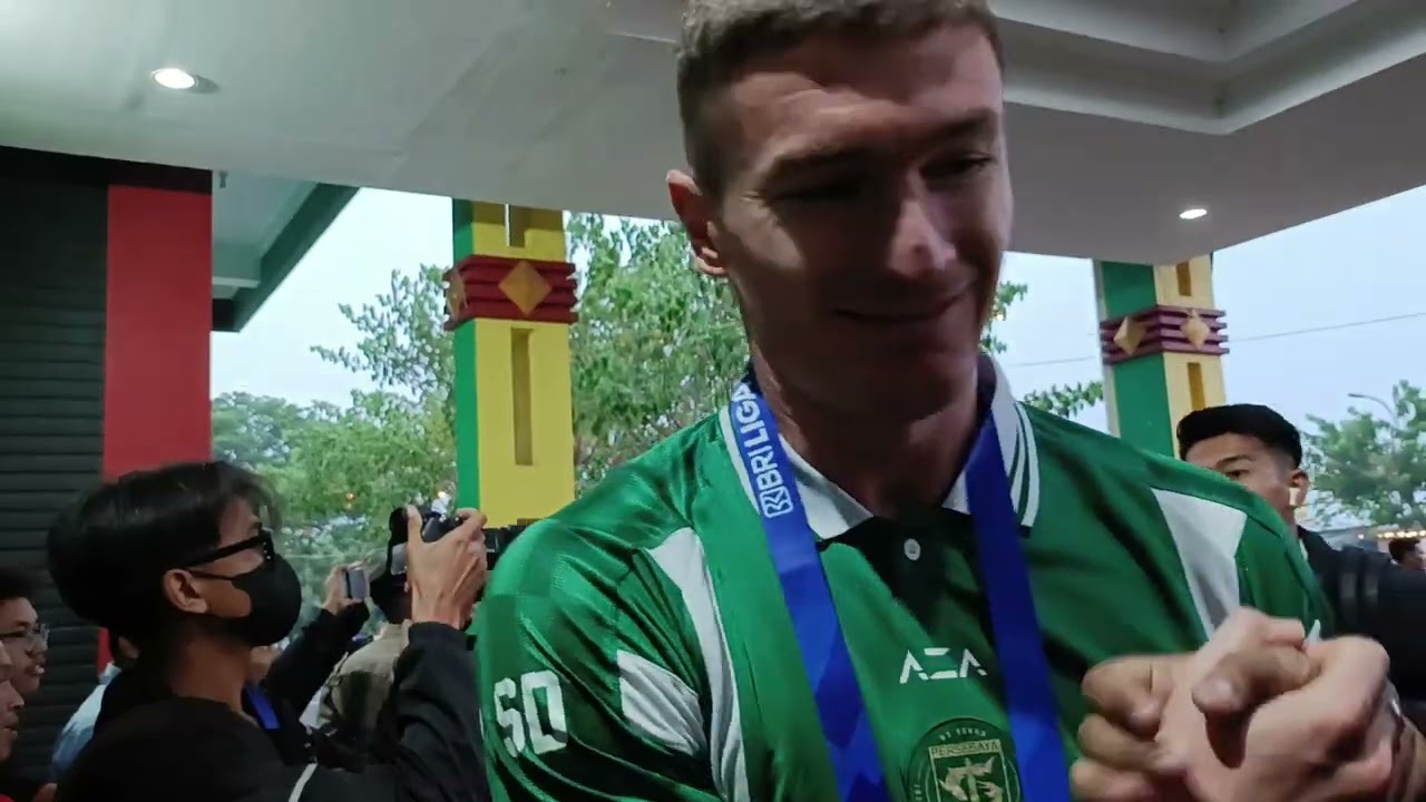 Kedatangan Persebaya Surabaya di Gelora Bangkalan disambut Bonek