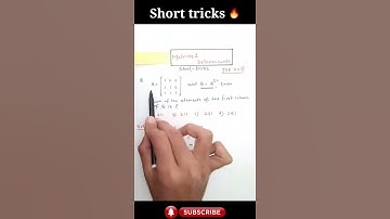matrices and determinants short tricks for jee mains 2021/NDA/tricks for nda/airforce #shorts