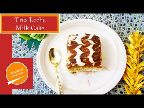 Tres Leche |Turkish Milk Cake|With Bloopers|Zohra's Creations.