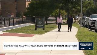 Some cities allow 16-year-olds to vote in local elections
