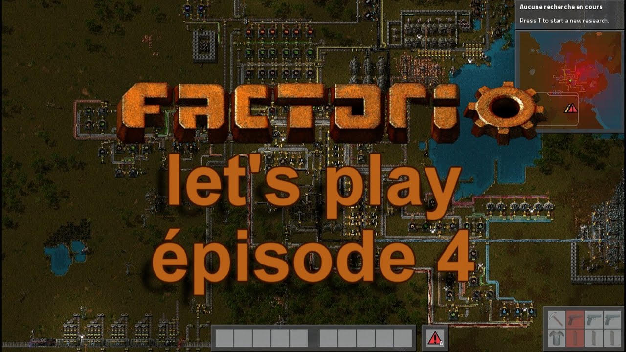 Let's play Factorio Fr épisode 4 : Des tapis et des murs. - YouTube
