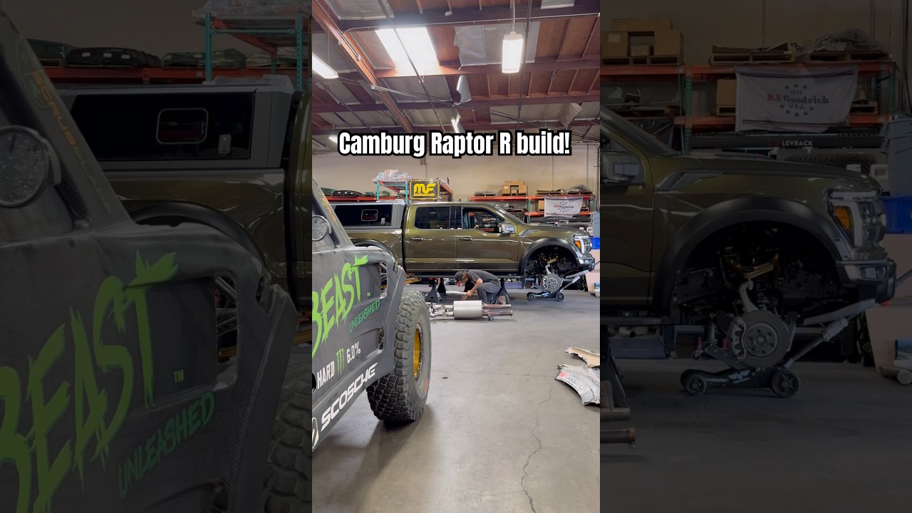 Getting this Raptor R dialed for  SEMA! Running all the Billet Camburg Parts and more…