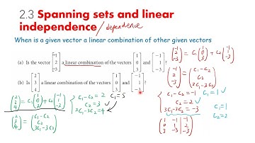 Linear Algebra 线性代数 2.5 Spanning Set