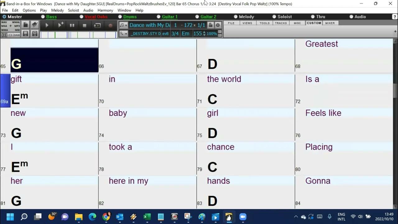 Dance With My Daughter By Jason Blaine Dance with my Daughter (In the style of Jason Blaine) Band-in-a-Box