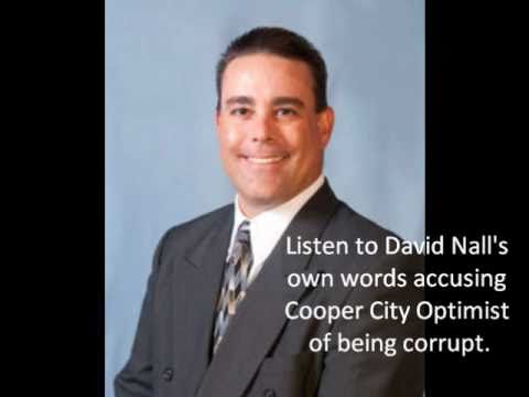 David Nall accusing Cooper City Optimist of corruption.