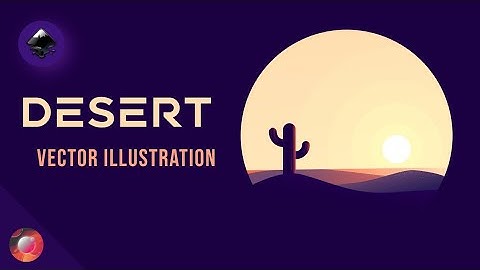 Time lapse || Inkscape Vector illustration- Desert