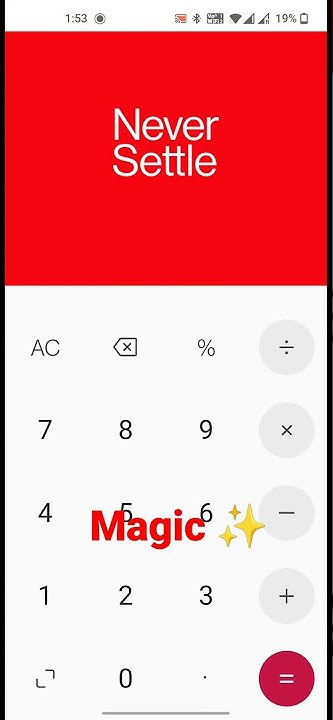 OnePlus calculator magic #oneplus9pro OnePlus hidden feature