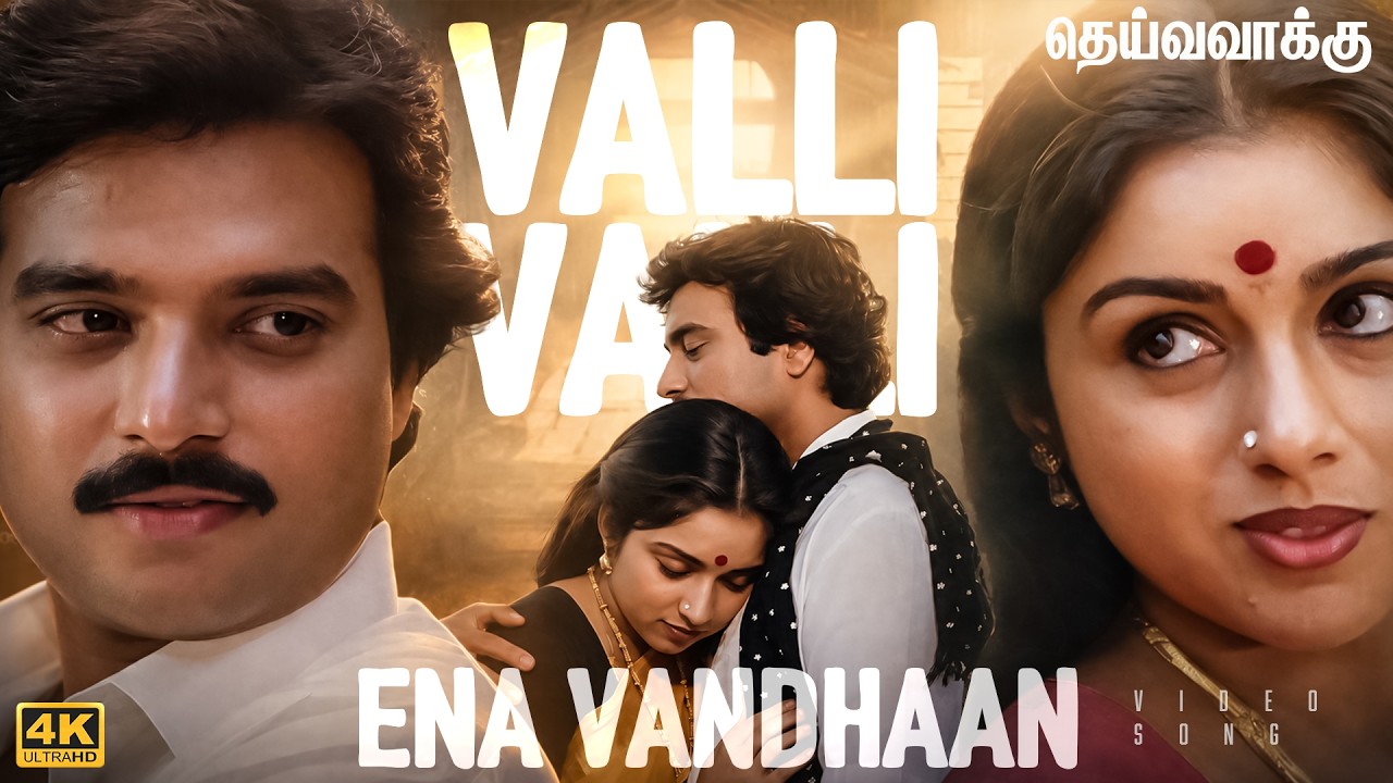 ⁣Valli Valli Ena – Deiva Vaakku 4K 60FPS HD Video Song | Ilaiyaraaja | S. Janaki | Vaali