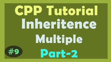 Multiple inheritance in CPP | lean cpp in hindi | cpp tutorial
