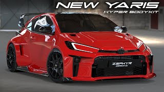 New 2024 Toyota Yaris GR Hyper Widebody Concept by Zephyr Designz