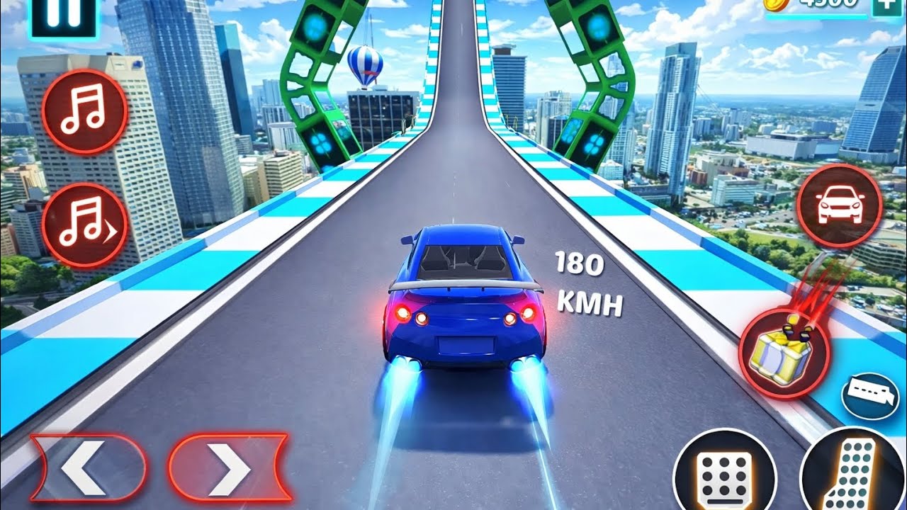 Mega Monster Ramp Car Racing 3d 