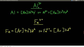 Chem143 Electron Configurations of Ions