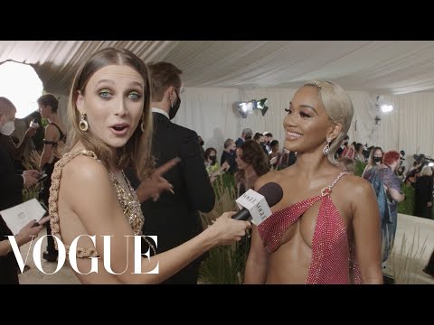 Saweetie on Her Heritage Defining Dress | Met Gala 2021 With Emma Chamberlain | Vogue